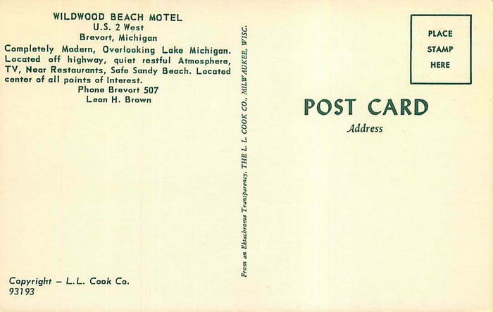 Wildwood Beach Motel - Old Postcard Photo (newer photo)
